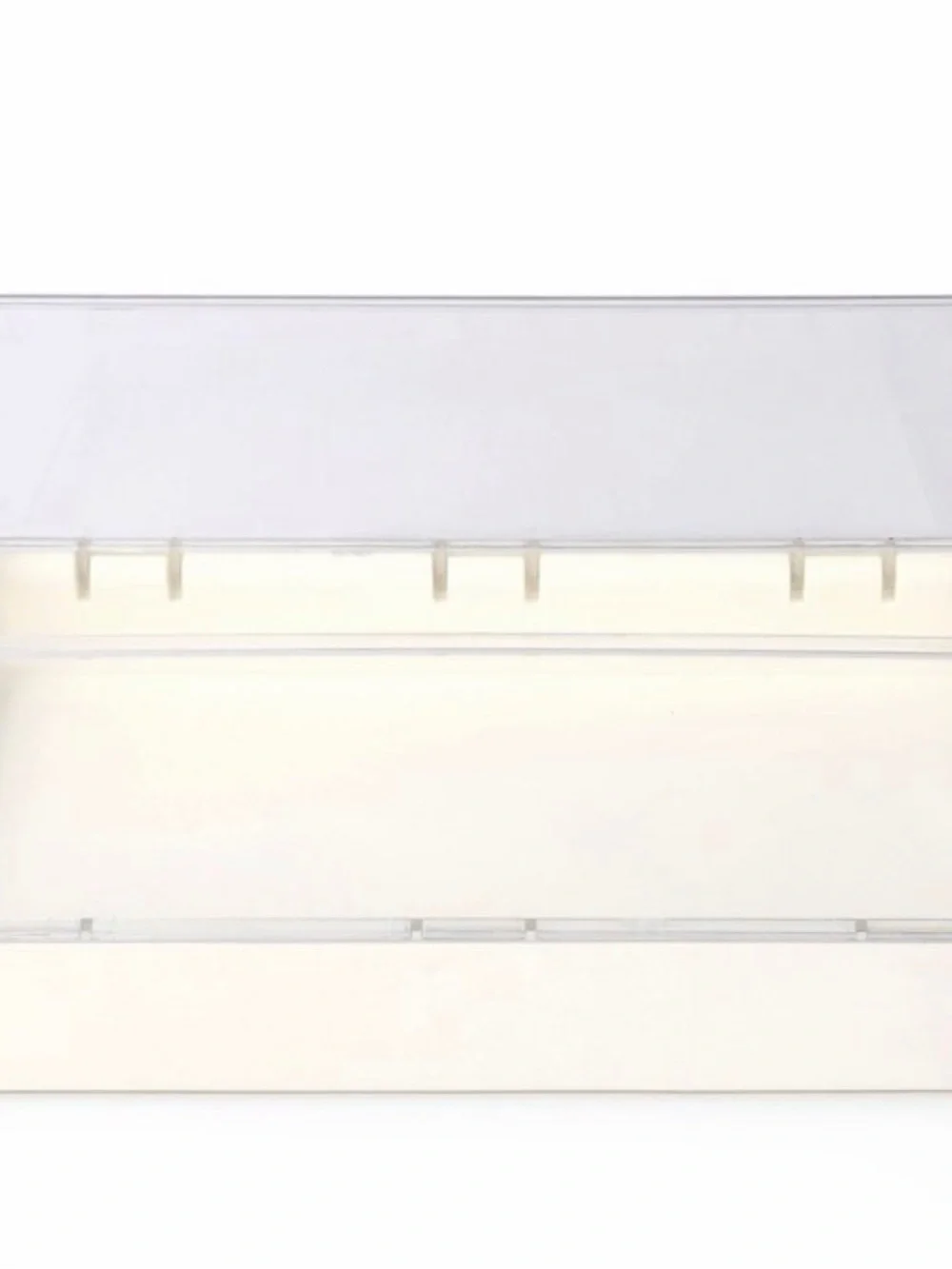 Target Clear Stackable Storage Bin with White Base